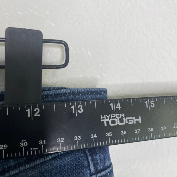 GAP Womens Jeans Size 28 Dark Wash High Rise Stretch Denim Blue Skinny Leg - Picture 5 of 11